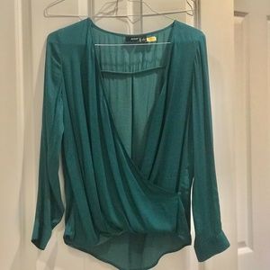 Ana blouse she’ll top size S Emerald green
